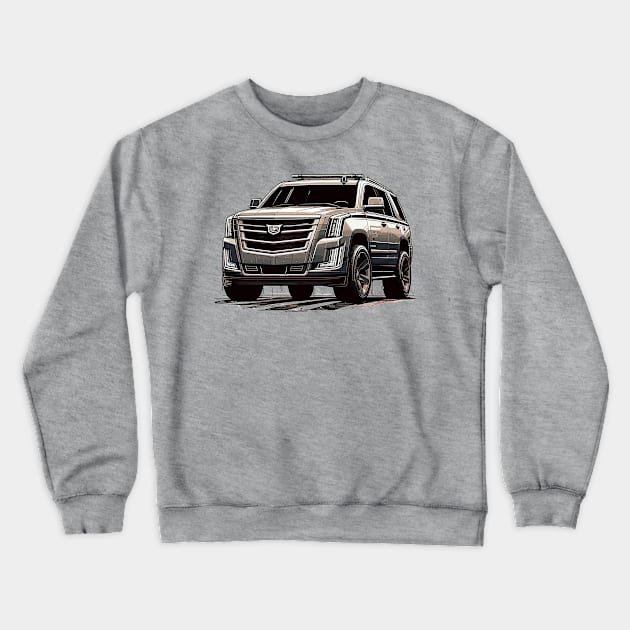 Cadillac Escalade Crewneck Sweatshirt by Vehicles-Art